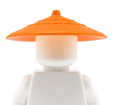 LEGO kapelusz azjatycki / orientalny - pomarańczowy