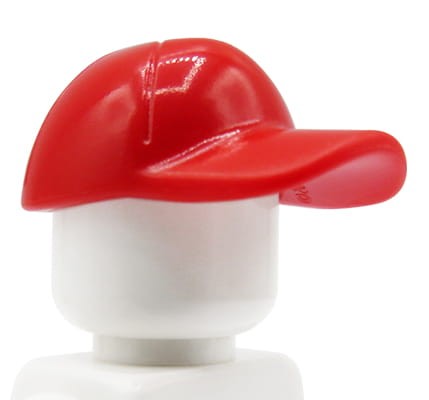 czapka z daszkiem - czerwona